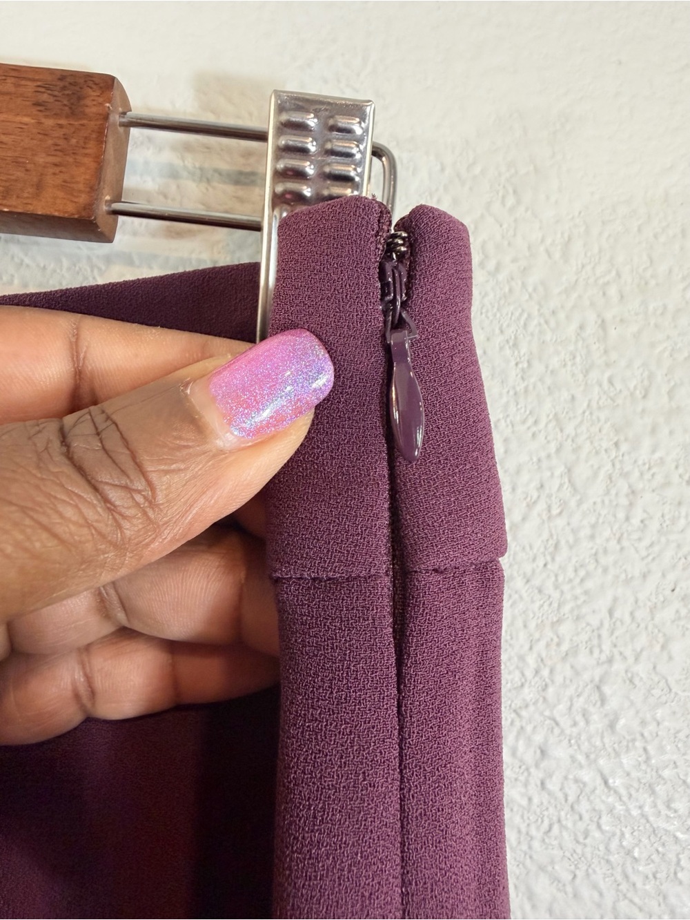 Ann Taylor Plum Wide-Leg Pull-On Pants - Picture 5 of 11
